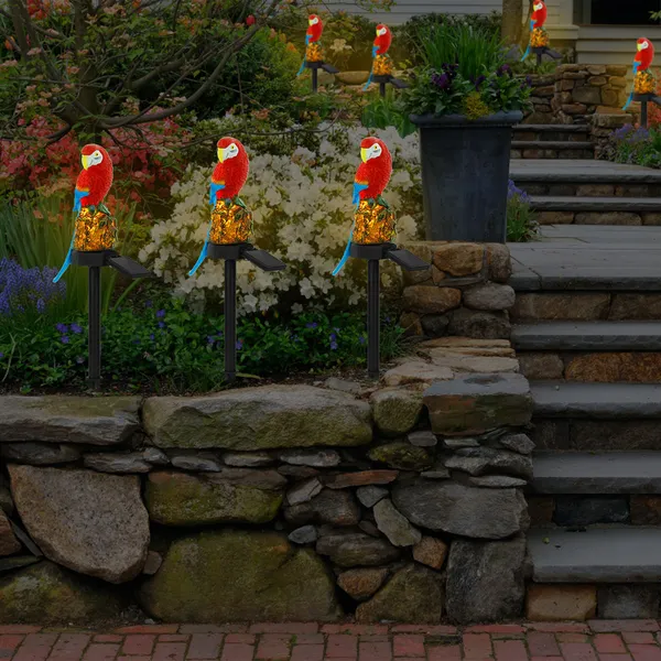 Solar Parrot Garden Light - IP65 Waterproof LED Figurine