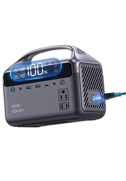 Portable Solar Power Station - 192Wh, 300W Output