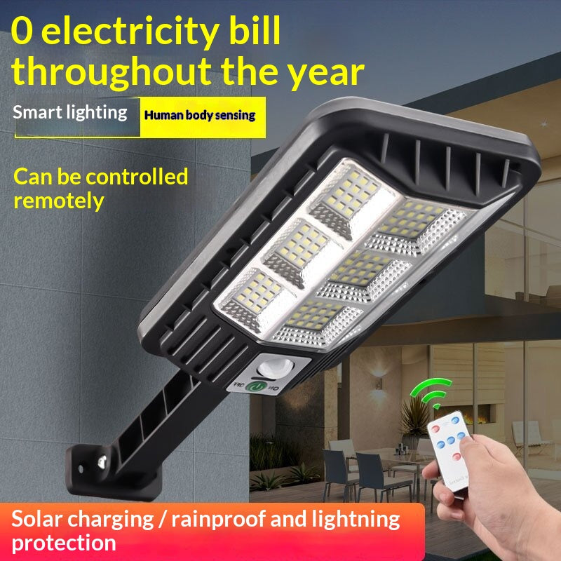 Smart Motion-Sensing Solar Streetlight - Outdoor LED Courtyard