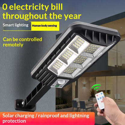 Smart Motion-Sensing Solar Streetlight - Outdoor LED Courtyard
