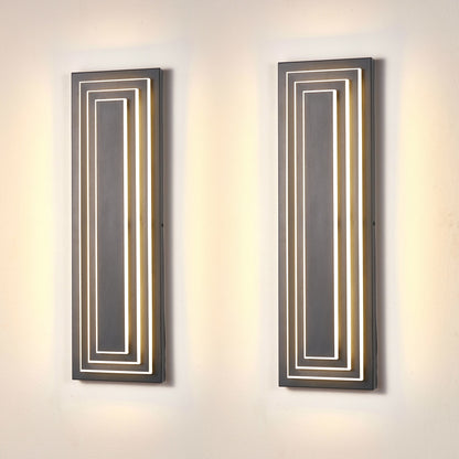 Modern Long Outdoor Wall Light 23.6in - Exterior LED House Fixture