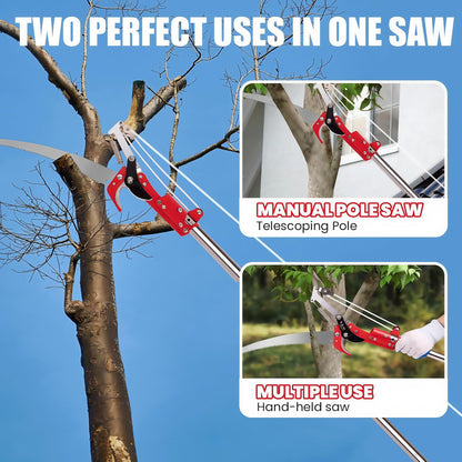 Pull-Rope High Branch Pruning Shears - Long-Reach Cutter