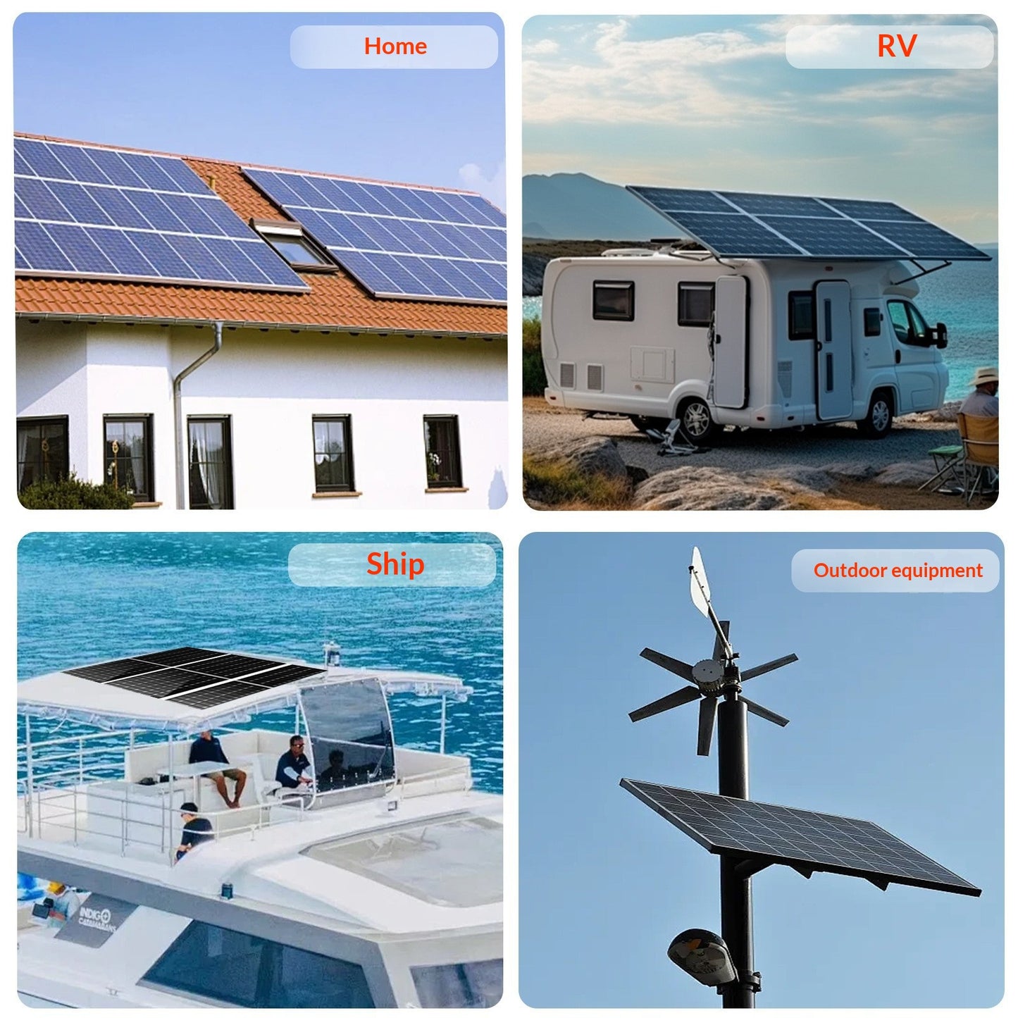 Portable Foldable Solar Panel Kit - 200W, 18V Camping Charger