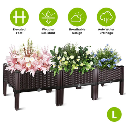 Self-Watering Raised Garden Bed with Legs - Elevated Planter Box