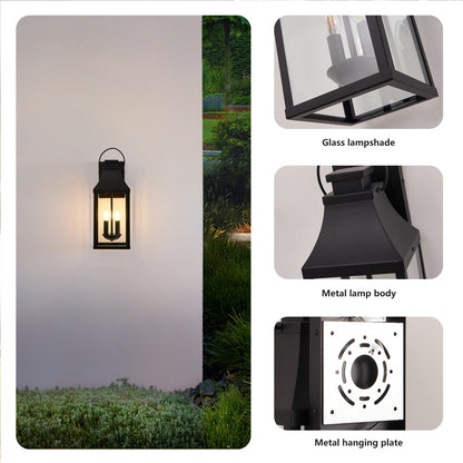 Outdoor Wall Sconce Lantern 20in - 2-Light Porch Fixture