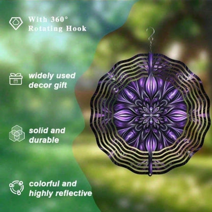 4-in-1 Solar Wind Spinner - Outdoor Garden Patio Kinetic Art
