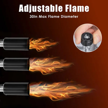 Propane Weed Torch Burner - 180,000 BTU with 10ft Hose