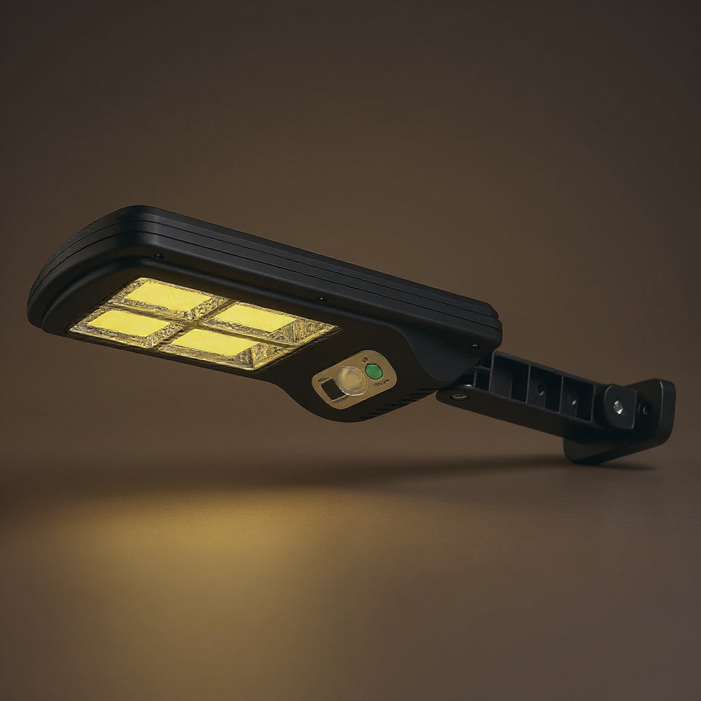 Solar Motion Sensor Wall Light - IP65, 3 Power Options, Outdoor
