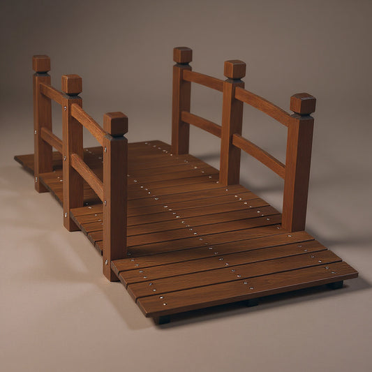 Wooden Arch Bridge - Small Garden Landscape Walkway Decor