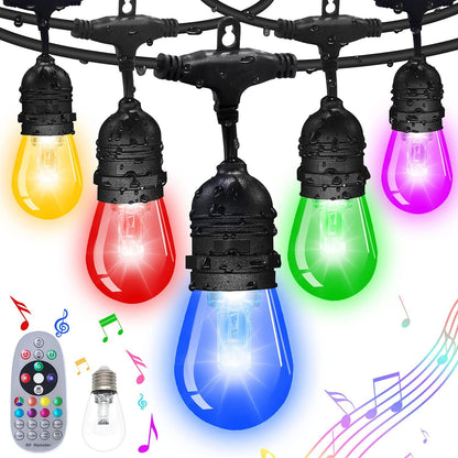 RGB Solar Plug-In Lights - Outdoor Waterproof Courtyard