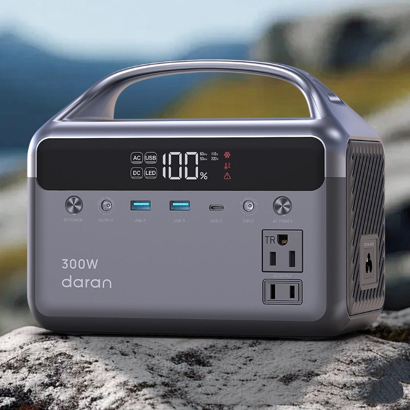 Portable Solar Power Station - 192Wh, 300W Output
