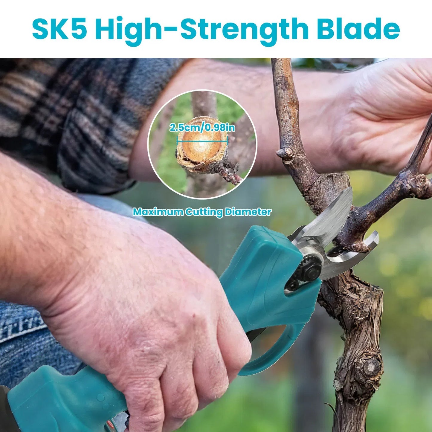 4-in-1 Electric Pole Pruning Shears & Saw - Telescoping Tree Tool