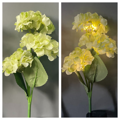 Solar Hydrangea Ground Lights - Decorative Outdoor Floral Lamps