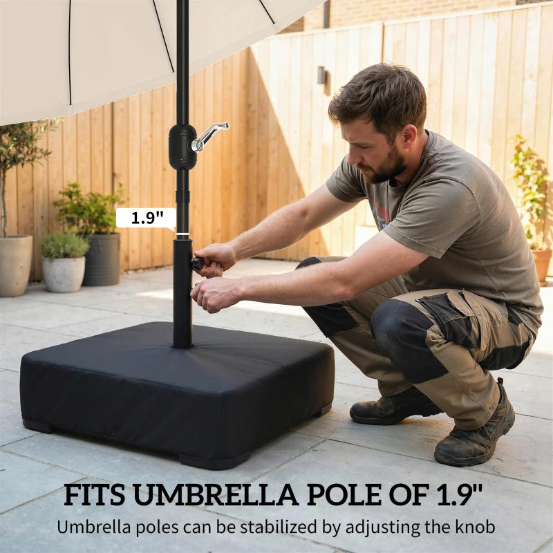 Cantilever Umbrella Base 176lb - Sand-Fillable Heavy-Duty Stand