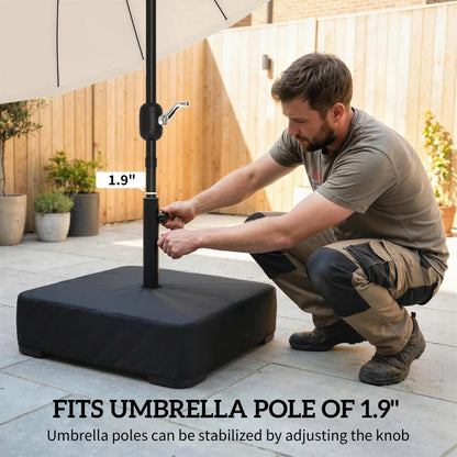 Cantilever Umbrella Base 176lb - Sand-Fillable Heavy-Duty Stand