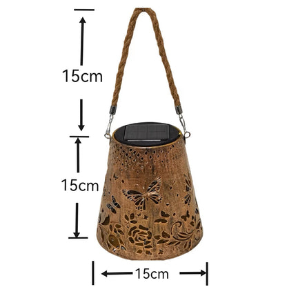 Solar Butterfly Courtyard Lamp - Hollow Decorative Outdoor Light