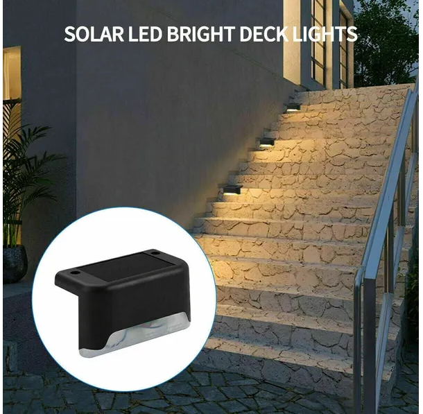 Solar Deck Step Lights - Waterproof LED for Stairs & Fence