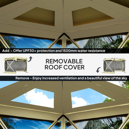 Pop-Up Gazebo Screen Tent - Portable Outdoor Canopy