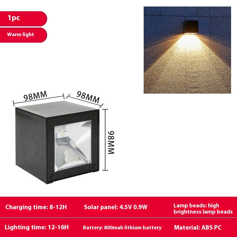 Waterproof Solar Landscape Wall Lamp - Outdoor Fixture
