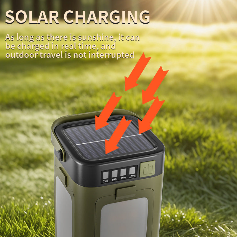 Four-Leaf Folding Solar Camping Light - Multifunctional LED