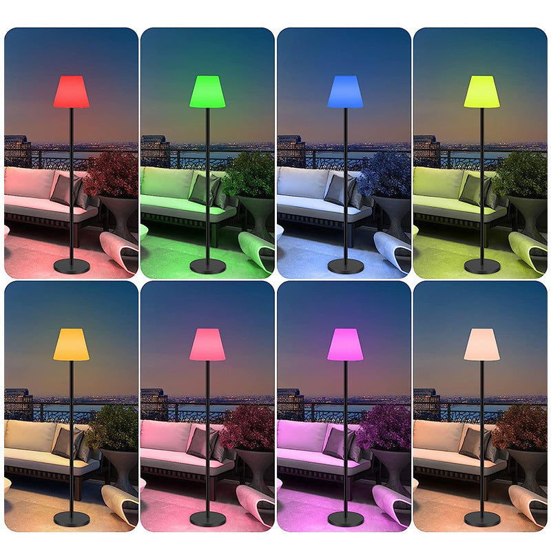 Solar Floor Lamp - Rotational Outdoor Courtyard Plastic Light