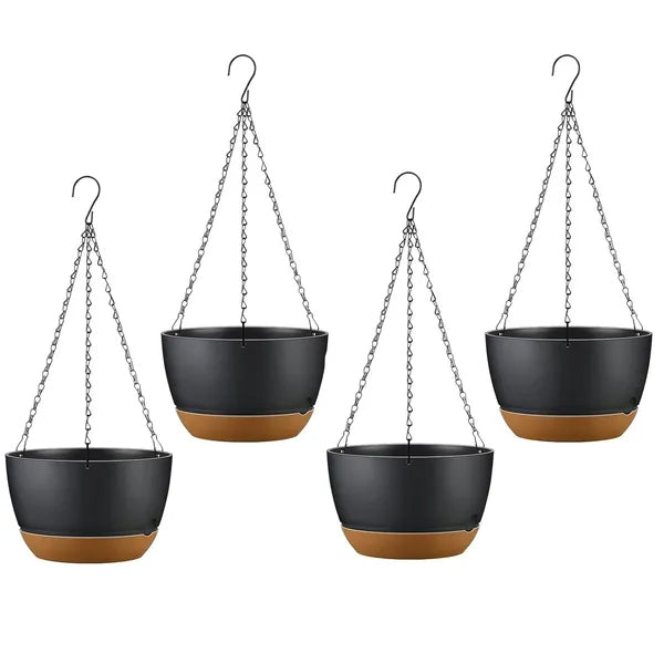 Self-Watering Hanging Planter 9.6in - With Drainage Holes