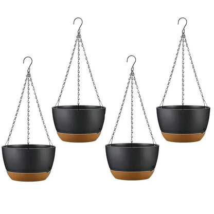 Self-Watering Hanging Planter 9.6in - With Drainage Holes