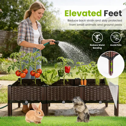 Self-Watering Raised Garden Bed with Legs - Elevated Planter Box