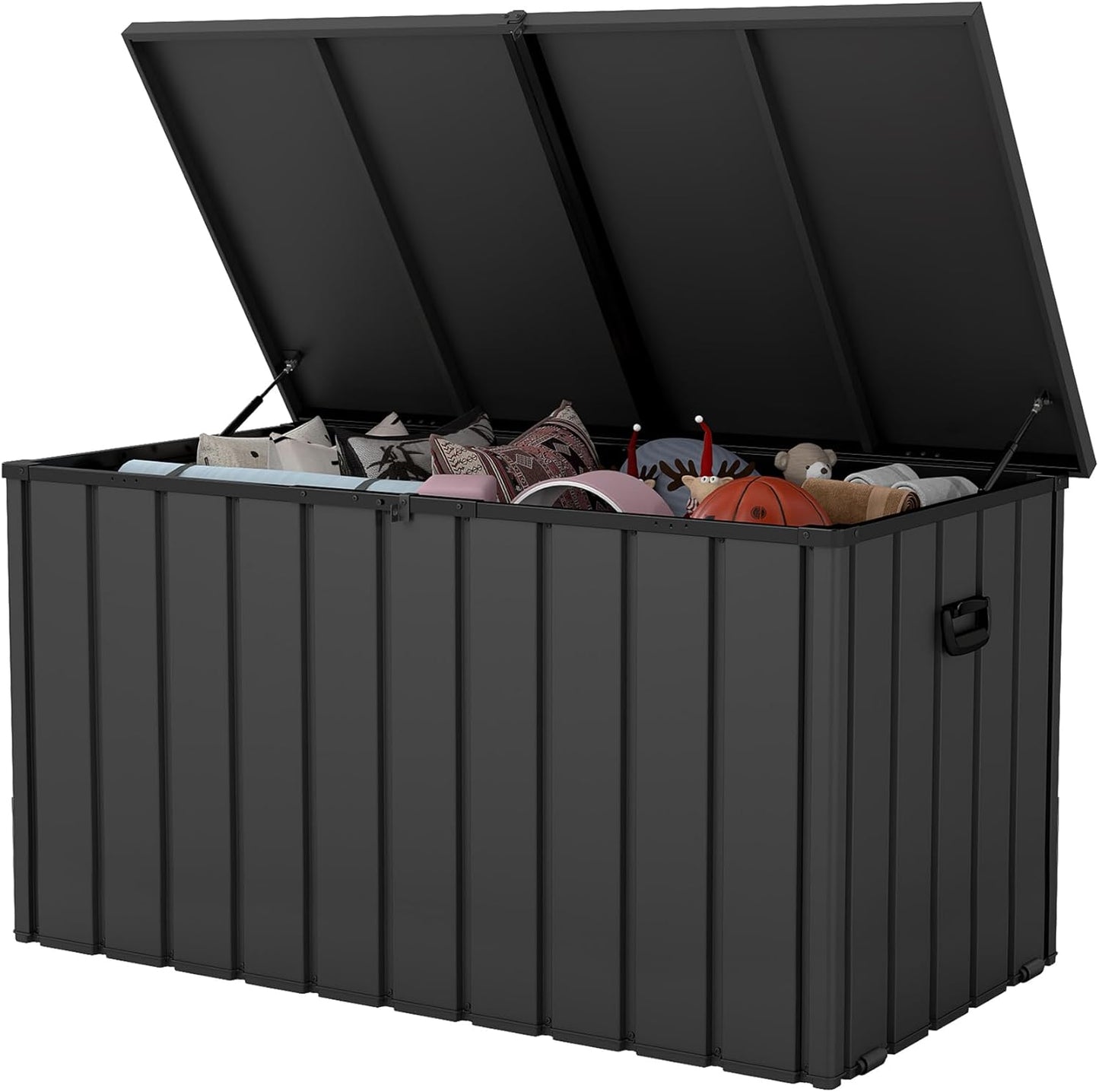 Metal Deck Storage Box 200 Gallon - Waterproof with Lockable Lid