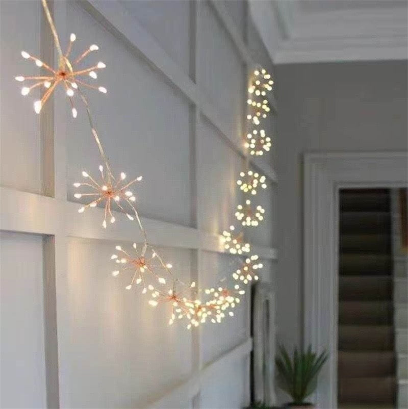 Dandelion Solar Fireworks Lamp - LED Decorative Garden Light
