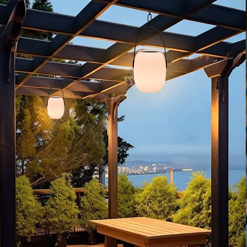 Portable Solar Yard Light - Rechargeable Outdoor Garden Lamp