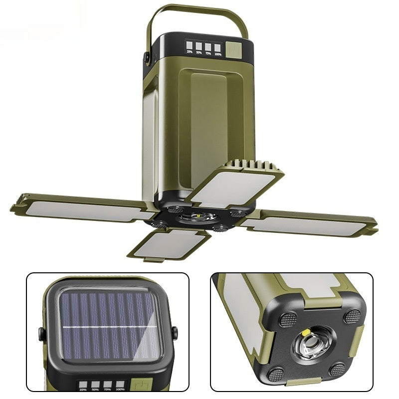 Four-Leaf Folding Solar Camping Light - Multifunctional LED