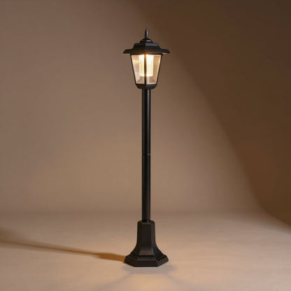 Hexagonal Solar Garden Lamp - Ornamental Outdoor Lawn Light