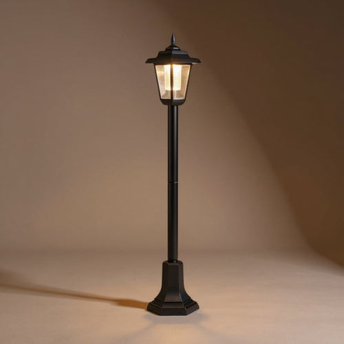 Hexagonal Solar Garden Lamp - Ornamental Outdoor Lawn Light