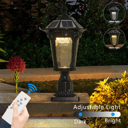 Retro Dimmable Solar Light - Outdoor LED Vintage Lantern