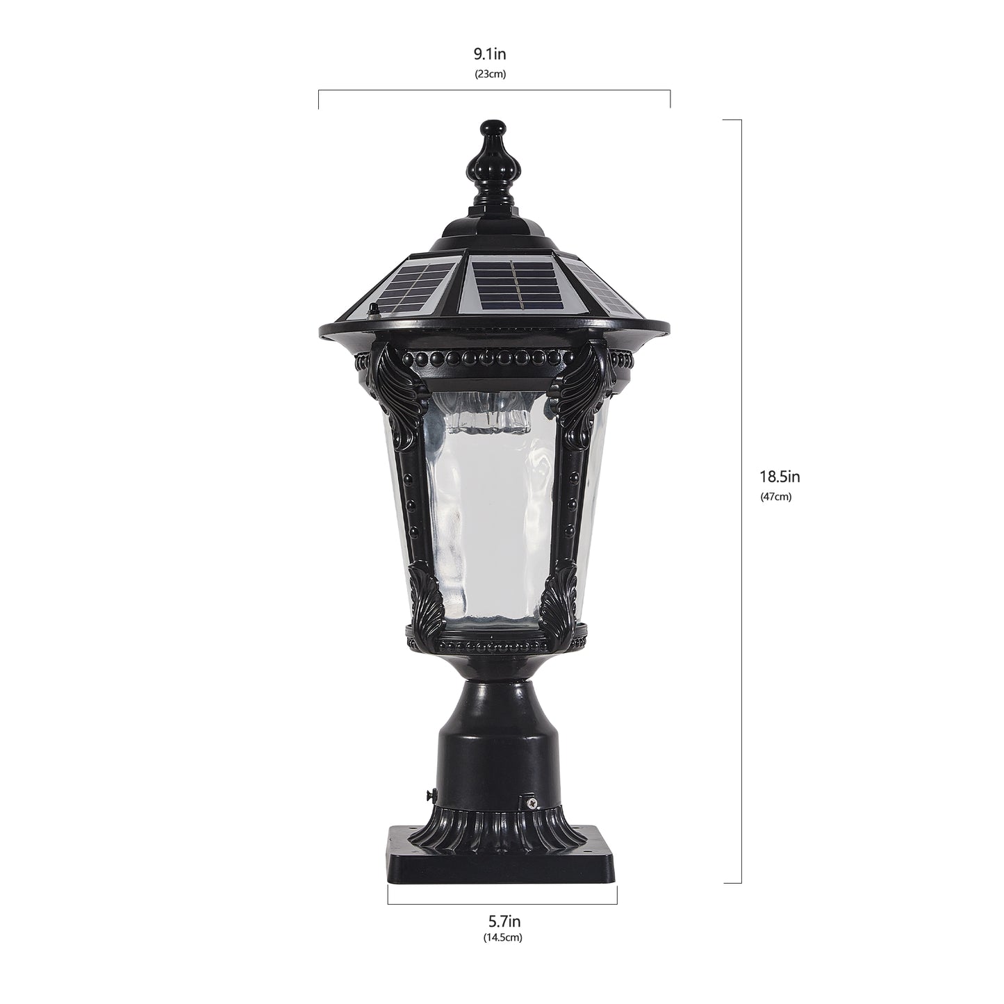 Retro Dimmable Solar Light - Outdoor LED Vintage Lantern