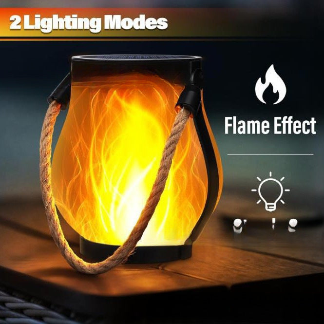 Flickering Flame Garden Lamp - Outdoor Solar Torch Light