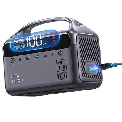 Portable Solar Power Station - 192Wh, 300W Output
