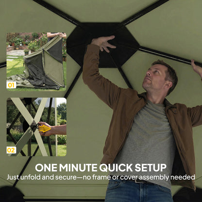 Portable Pop-Up Screen House Canopy - Instant Camping Gazebo
