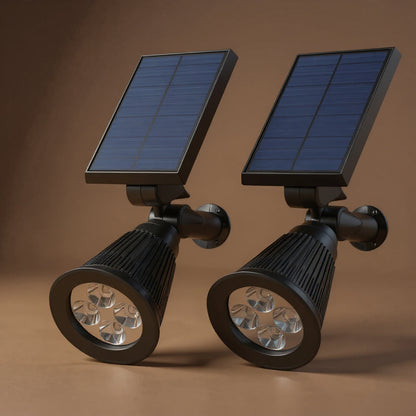 Solar Spotlights 2-Pack - Outdoor Waterproof Landscape Uplights