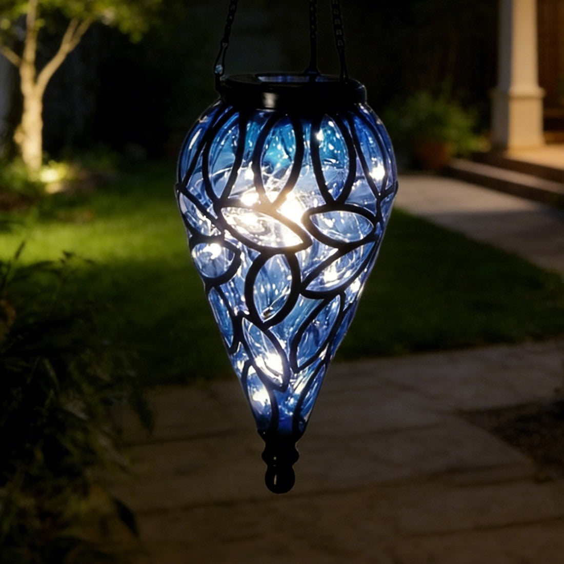 Solar Hanging Lantern - LED Outdoor Garden Yard Decoration
