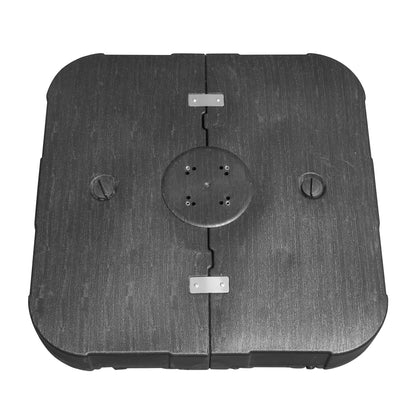 Rolling Patio Umbrella Base - Water/Sand-Fillable with Wheels