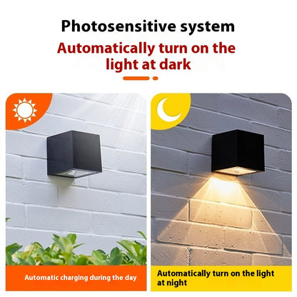 Waterproof Solar Landscape Wall Lamp - Outdoor Fixture