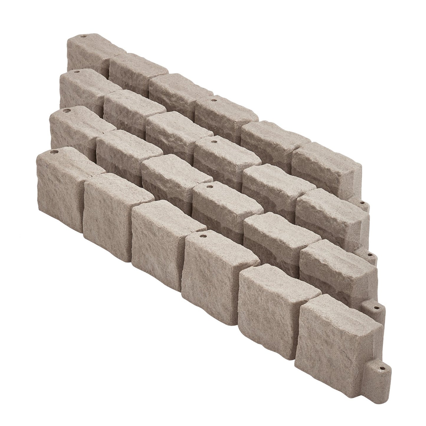 Faux Stone Landscape Edging - Flexible Brick-Look Garden Border