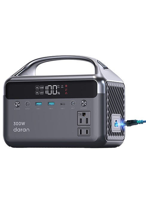 Portable Solar Power Station - 192Wh, 300W Output