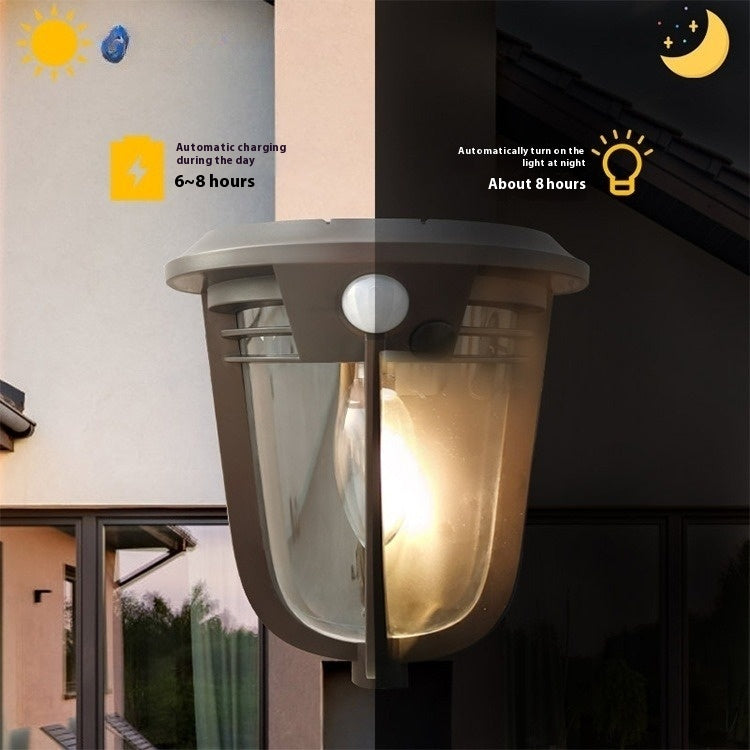 European Retro Solar Wall Lamp - Courtyard Decorative Light