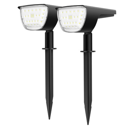 Solar Landscape Spotlights 32-LED - IP65 Waterproof, 3 Modes