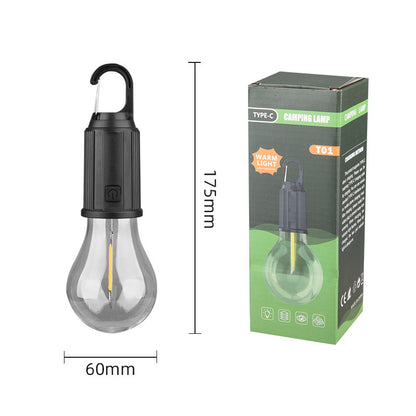 Solar Outdoor Warm White Bulb Light - Garden Accent Lamp