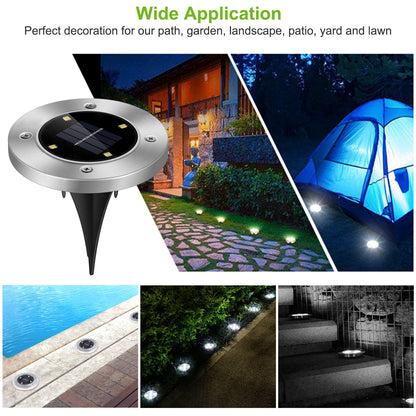 Solar In-Ground Deck Light - Waterproof Buried Path & Patio Lamp