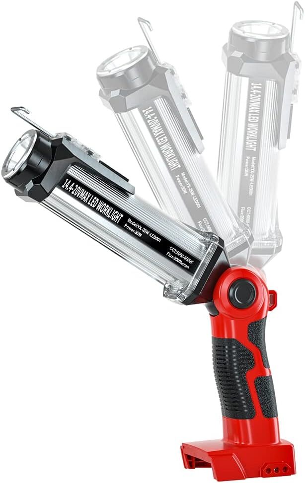 LED Work Light for Milwaukee 18V Battery - 35W Cordless Floodlight